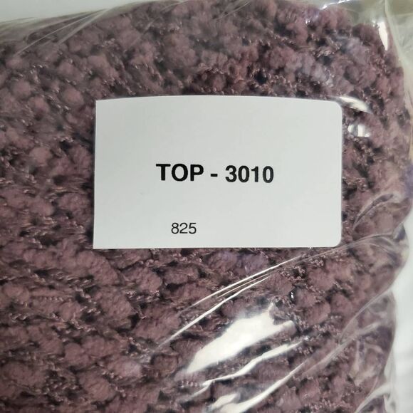 Oddi Women’s Mauve Popcorn Textured Open Front Long Cardigan Sweater Size M - Picture 7 of 7